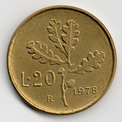 Italia lire 1978 - 20, lire,