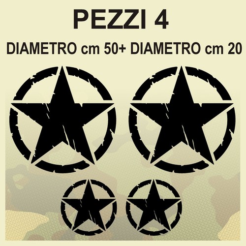 Adesivi stella militare - adesivi,