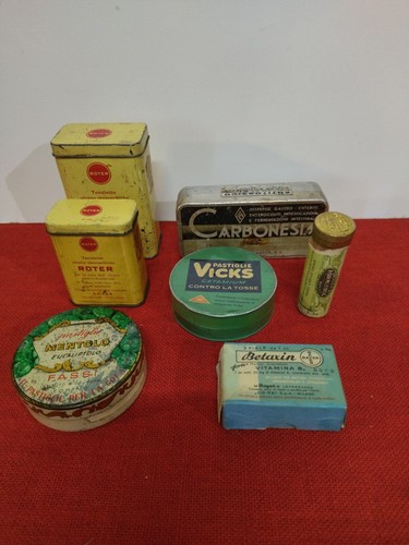 Vecchie scatoline medicinali - vecchie,