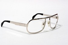 montatura occhiali da vista ac1uelle 310 Germany metallo quadrato cromato aviator 56-20-125 B222