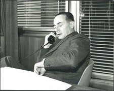 Foto vintage Enrico Mattei a Metanopoli 1958 Ft 37329 - Stampa 21x27 cm