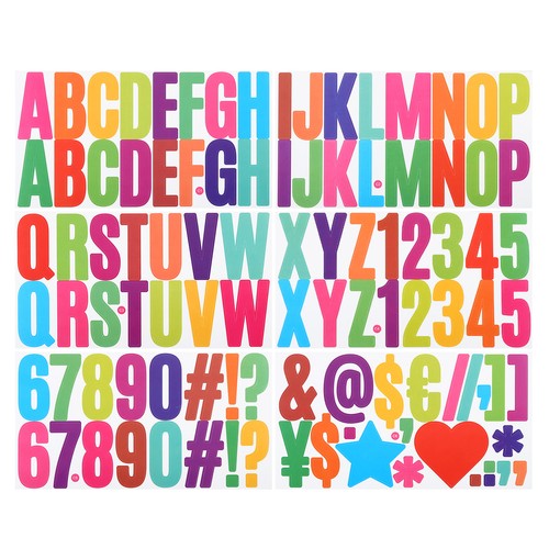 Adesivi numeri lettere - numeri,