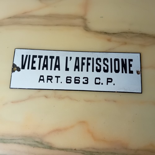 Insegna tabella smaltata - insegna,
