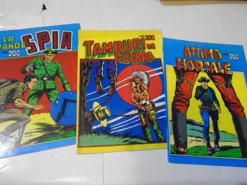 Tre fumetti spillati - tre,