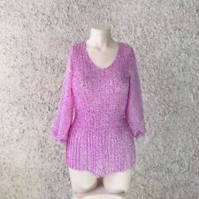 MAGLIA MAGLIETTA BLUSA TRASPARENTE FANTASIA CUORI ELASTICIZZATA ELASTICO PARTICO