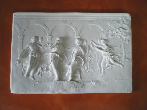 Bassorilievo gesso bianco - gesso,