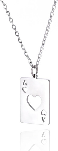 Collana asso cuori carte - di,