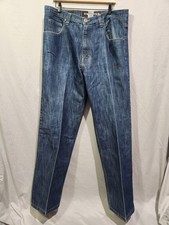 Jeans Brooklyn Xpress BX70 40x34 blu relaxed streetwear larghi hip hop pieghe