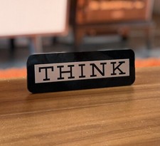 IBM THINK SIGN PLAQUE - Rare
