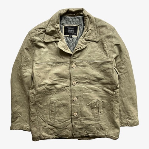 Giacca pelle panna - , vintage