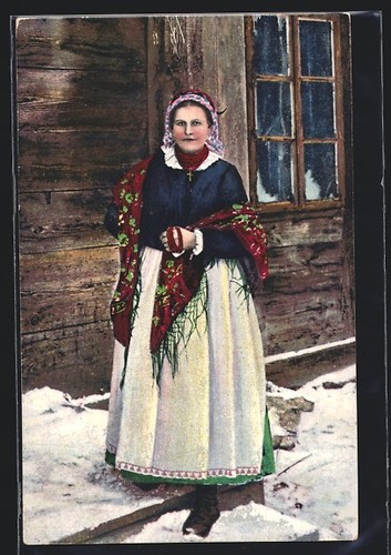 Cartolina polin costume - polin,