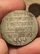 Moneta 1 Baiocco 1801 Stato Pontificio Pio VII 