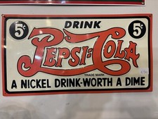 Insegna Vintage Pepsi Cola