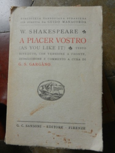 Shakespeare a piacer - 1.1),