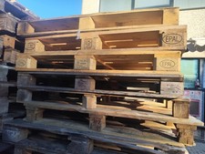 10 Bancali Bancale EPAL usati usato 80x120x15 cm in Legno Pedane Pedana Pallet
