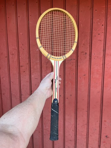 Vecchio racchetta tennis legno - vecchio,