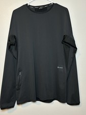 Goldwin Japan Camicia Uomo Nera Manica Lunga Performance Large Polartec Athletic