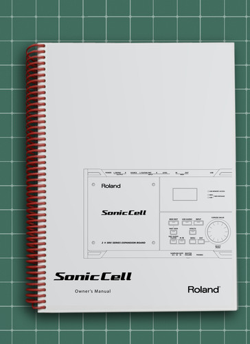 Roland sonic cell manuale - roland,