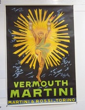 MARTINI VERMOUTH  MANIFESTO PUBBLICITARIO AFFICHES CAPPIELLO 70 X 100