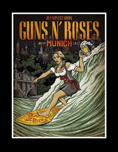 Poster locandina guns n - "guns,