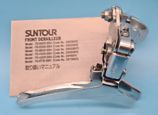 Deragliatore Anteriore Suntour AC 2000 Vintage 2-Fach RACE Argento NOS