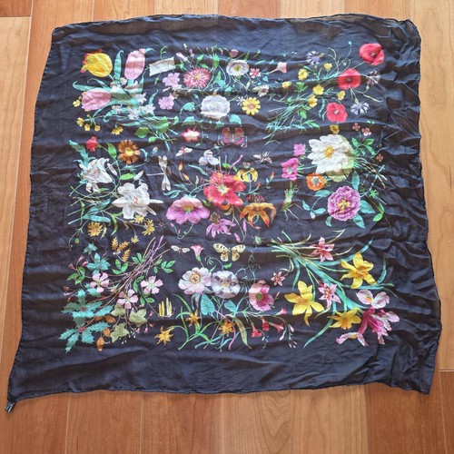 Sciarpa seta floreale gucci - di,