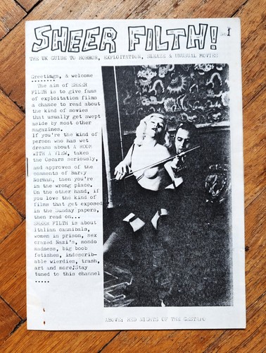 Sheer filth issue 1987 - 1,,