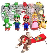 1 Portachiavi 3D Super Mario Bros cartone animato XL vari personaggi