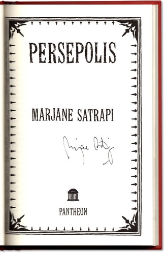 Persepolis signed by marjane - signed,