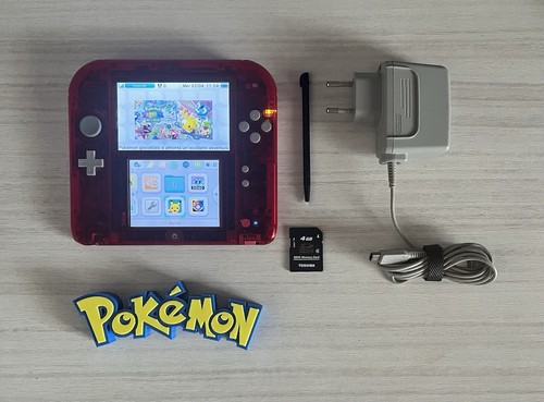Nintendo 2ds rosso trasparente - nintendo,