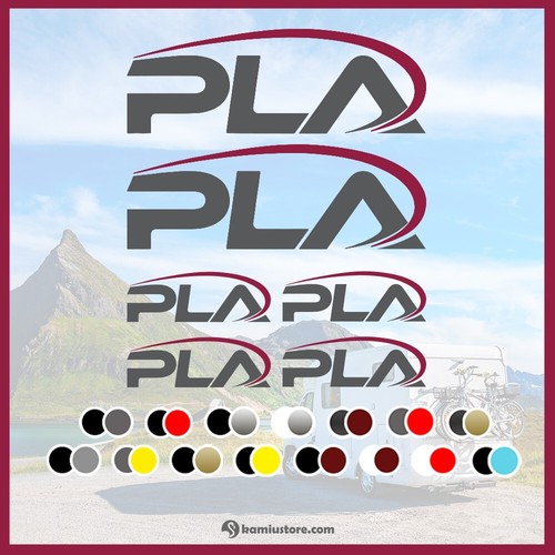 Adesivo set loghi pla - adesivo,