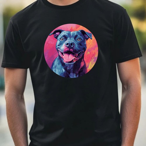 Shirt uomo pitbull fantasia - t-shirt,