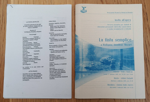 Invito all opera finta - la,