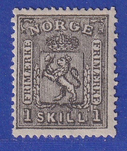 Norvegia 1868 francobollo