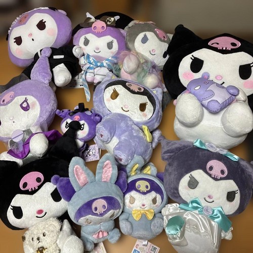 Peluche pupazzo sanrio kuromi - pupazzo,