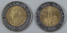 Vatikan 500 Lire Moneta