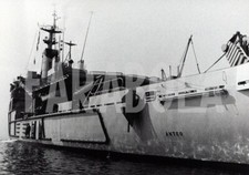 Foto vintage Navi, Nave Anteo della M.M. col batiscafo, stampa 24 x 16cm