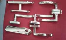 CREMONESI IN OTTONE LUCIDO - DUE - PIU' MARTELLINE PER  VASISTAS - CINQUE -