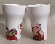 LOTTO DI 2 BICCHIERI COCA COLA BABBO NATALE 2006 - 1/3 e 2/3 EDIZIONE LIMITATA