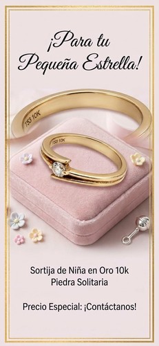 Anillo para niña oro 10k - anillo,