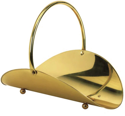 Porta legna classica - , ottone