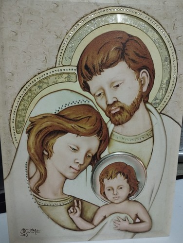 Sacra famiglia con inserti - con,