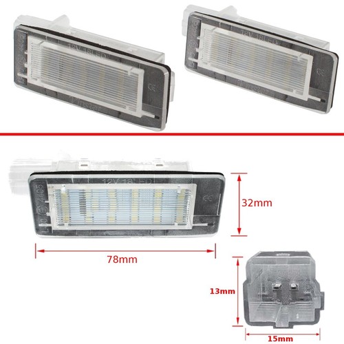 Coppia luce targa posteriore - coppia,