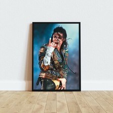 MICHAEL JACKSON Autografo ARTWORK CORNICE COLLEZIONE MUSIC POP MODEL IDEA REGALO