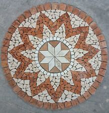 "ANTICA ROMA" ROSONE MOSAICO ANTICATO interni - esterni diam. 90 cm COD. RUDLXX