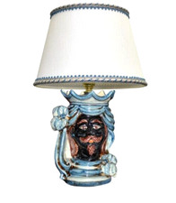 Lampada da Tavolo in Ceramica Lampade Testa di Moro per Soggiorno e Camera Letto