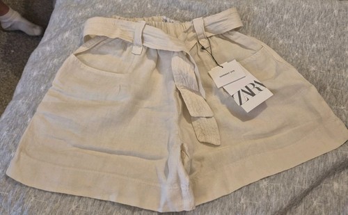 Pantaloncini lino bambina - lino,