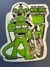 KAWASAKI Moto Mini Bike Gare Moto Racing RARO Adesivo Lucido Chevy Bambini