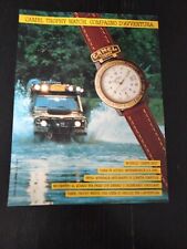 1991 CAMEL TROPHY WATCH MODELLO GREEN BELT OROLOGIO VINTAGE AD PUBBLICITA