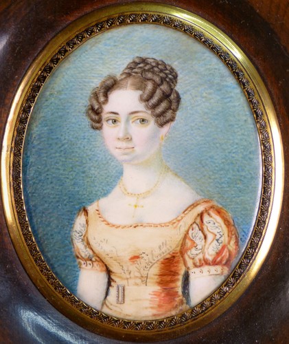 Antico ritratto miniatura - antico,
